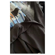 画像をギャラリービューアに読み込む, 【ハードコア天使】 hardcore angel long sleeve black shirt / サブカル柄 袖デザイン 袖ライン ロングTシャツ ロンT 長袖 黒Tシャツ ドロップショルダー ゆったり オーバーサイズ レディース トップス 原宿 XL XXL 韓国 春物 ストリート お洒落 K-POP 春物 秋物