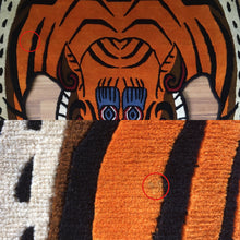 画像をギャラリービューアに読み込む, XL WOOL ★ TIBETAN TIGER RUG HIMALAYAN ORANGE / チベタンタイガーラグ 大 ヴィスコース製 ヒマラヤンオレンジ ネパール産 本物 チベット絨毯 虎柄 フロアマット 手織り ハンドクラフト インテリア カーペット 通販