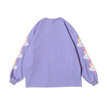 画像をギャラリービューアに読み込む, Japanese anime girl long sleeve purple T shirt / レトロガール 女の子 アニメ柄 サブカル ロングTシャツ ロンT 長袖 レディース ビッグシルエット 紫 M L XL 90s オタク 原宿ファッション かわいい ストリート 春物 秋物