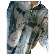 画像をギャラリービューアに読み込む, 【古代エジプト柄】Egypt pattern long sleeve shirt / ゆるレトロ ファラオ 総柄シャツ シャツワンピース 長袖 トップス ブラウス mens レディース 原宿 韓国 ストリート K-POP XL ゆったり オーバーサイズ 春物 秋物